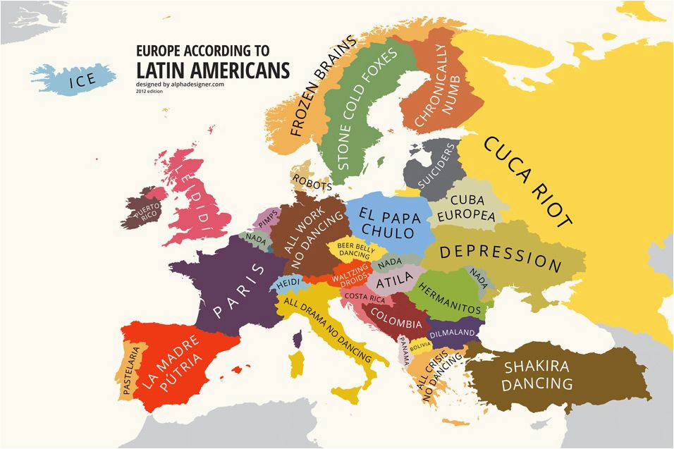 Latin Europe Map Europe According to Latin Americans Yanko Tsvetkov S
