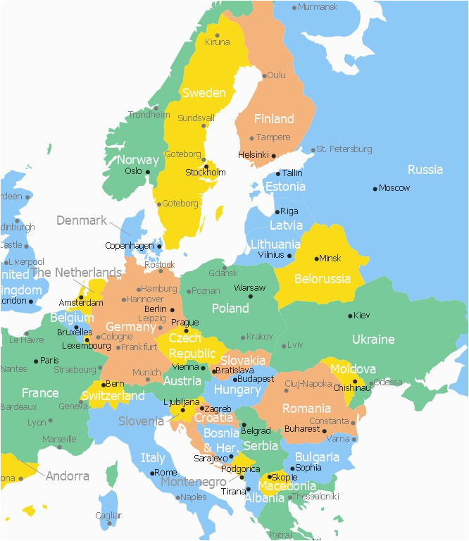 Map Of Eastern Europe with Capitals 25 Categorical Map Of Eastern Europe and Capitals