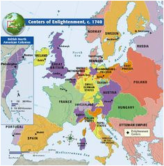 Map Of Enlightenment Europe French Revolution Prelude Maps Charts Etc