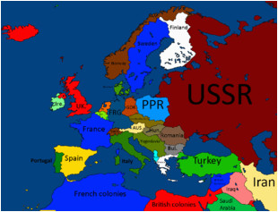 Map Of Europe 1950 Maps for Mappers Historical Maps thefutureofeuropes Wiki