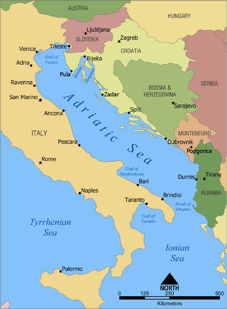 Map Of Europe Adriatic Sea Adriatic Sea Wikipedia