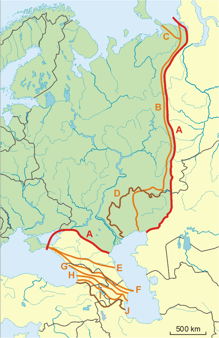 Map Of Europe and asia Border File Possible Definitions Of the Boundary Between Europe and