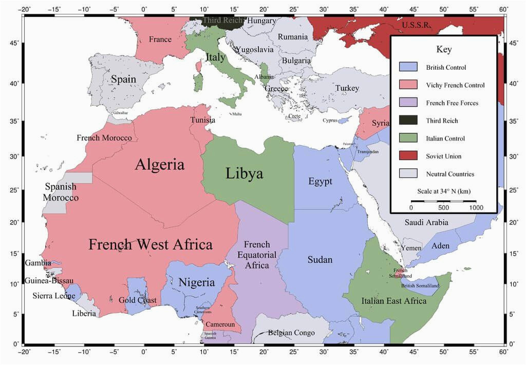 1960 Map Of Europe And North Africa Map