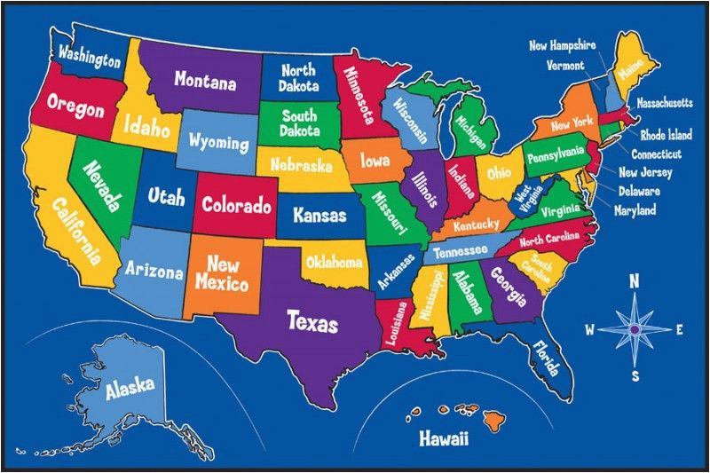 Map Of Europe and Usa Map Of United States Printable Learning themed Carpets and