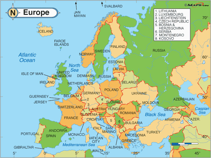 Map Of Europe Including Switzerland Map Of Europe with Facts Statistics and History