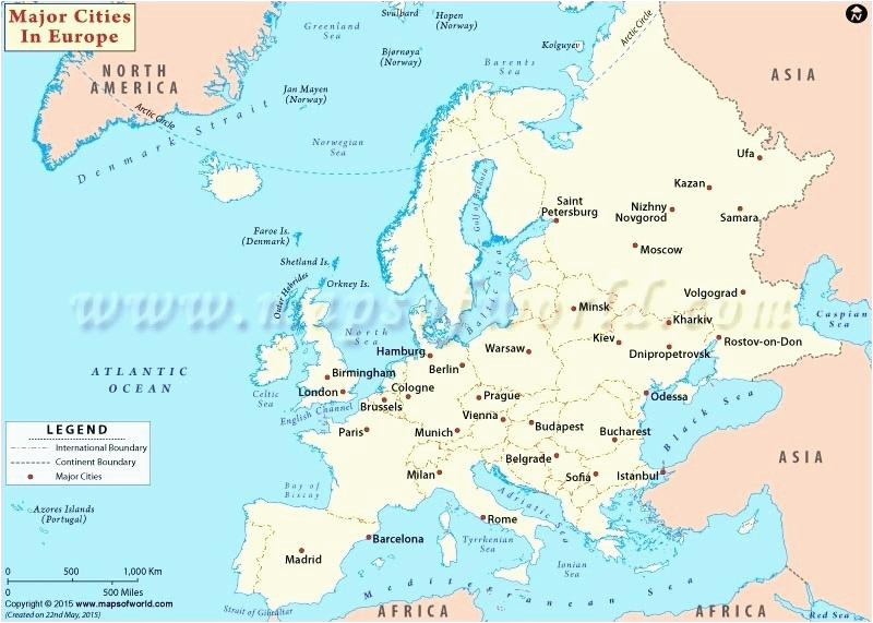 Map Of Europe Main Cities Map Europe Major Cities Pergoladach Co