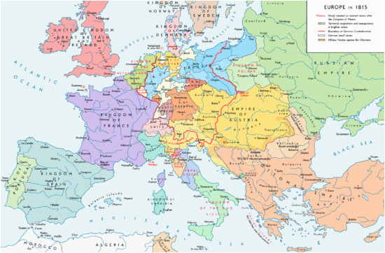 Map Of Europe Showing Major Cities former Countries In Europe after 1815 Wikipedia