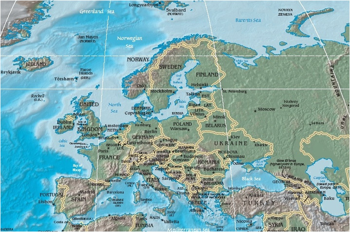 Map Of Europe with Mountains atlas Of Europe Wikimedia Commons