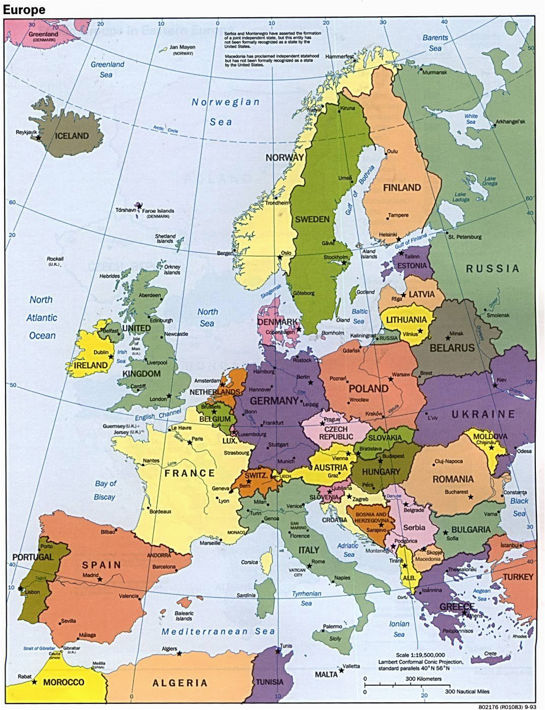 Map Of Europe with Seas Map Of Europe Maps Kontinente Europe Reisen Und Europa