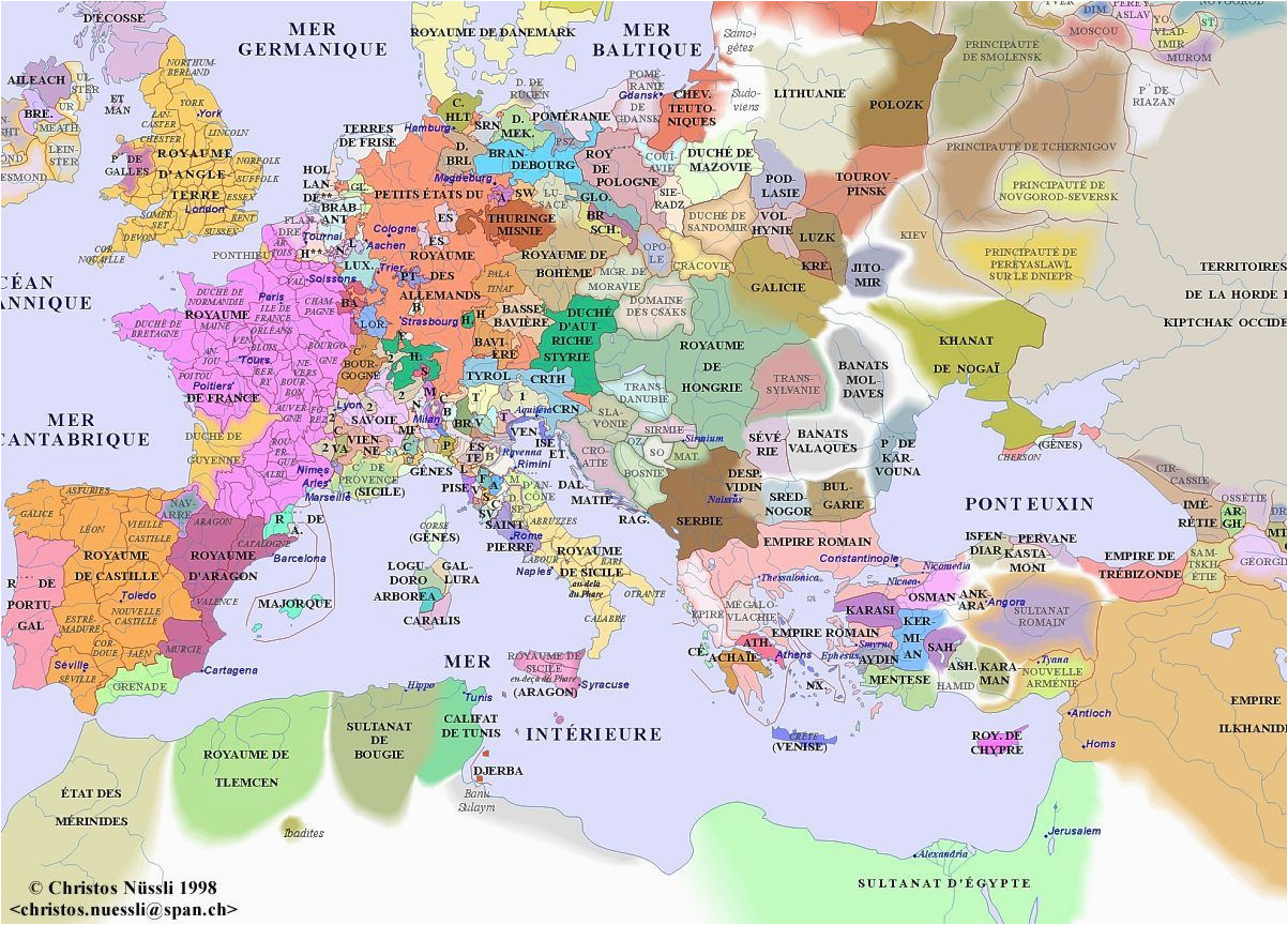 Map Of Feudal Europe Decameron Web for Late Medieval Europe Map Roundtripticket