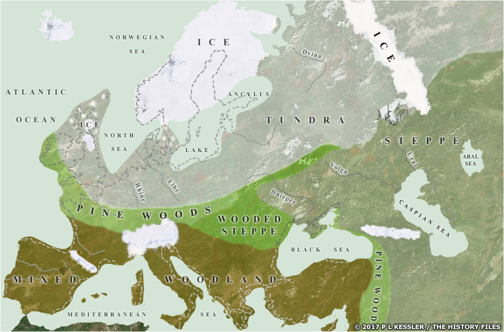 Map Of Ice Age Europe Ice Age Europe