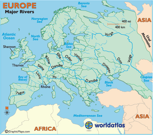 Map Of Mountain Ranges In Europe European Rivers Rivers Of Europe Map Of Rivers In Europe