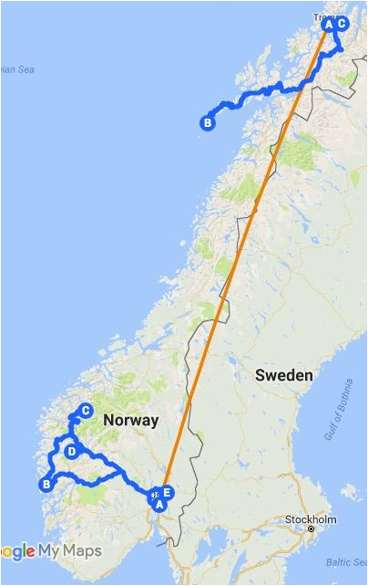 Map Of norway In Europe norway In 14 Days A Summer Itinerary Europe norway