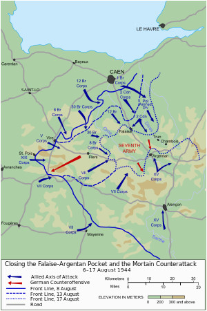 Normandy Europe Map Falaise Pocket Wikipedia