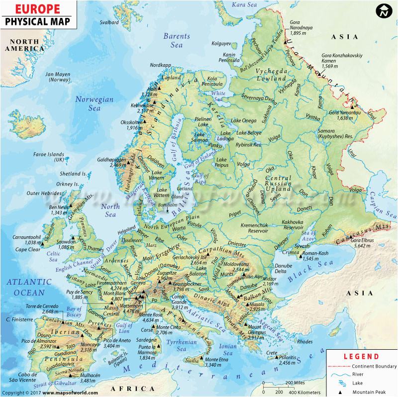 Physical Map Of Europe and Russia Map Of Europe and Russia Physical Download them and Print