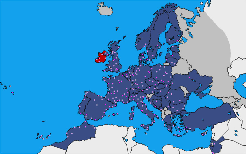 Ryanair Route Map Europe List Of Ryanair Destinations Wikipedia