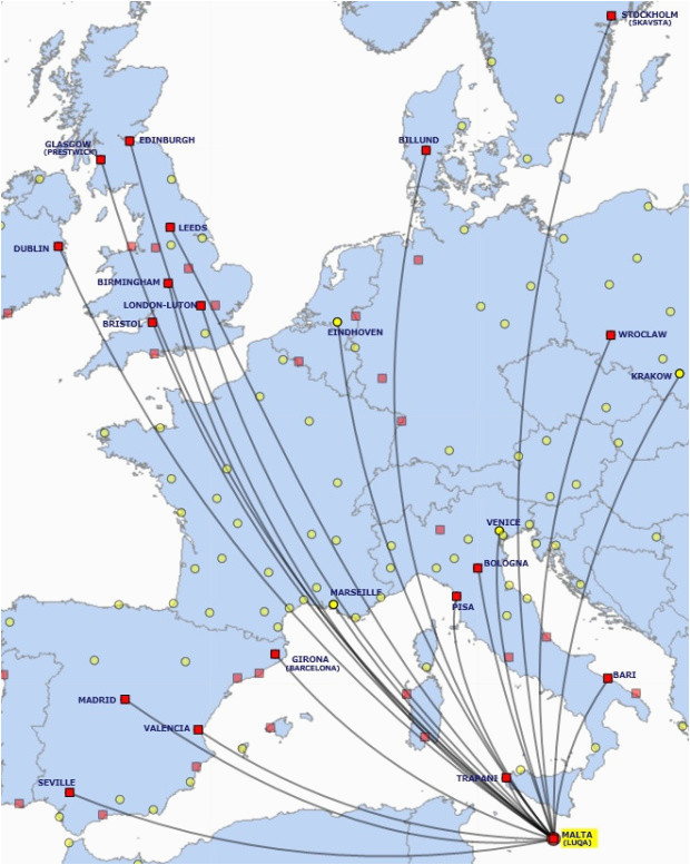 Ryanair Route Map Europe Ryanair World Airline News
