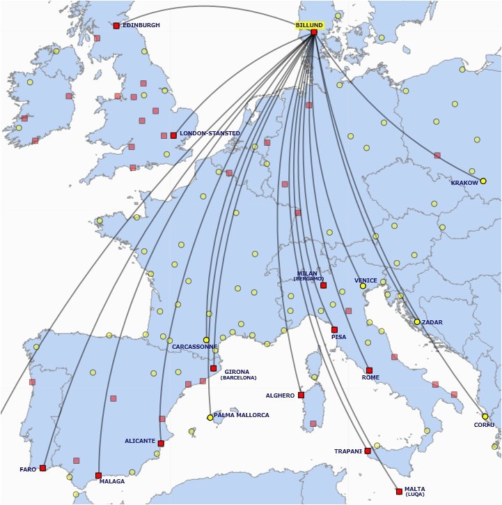 Ryanair Route Map Europe Ryanair World Airline News