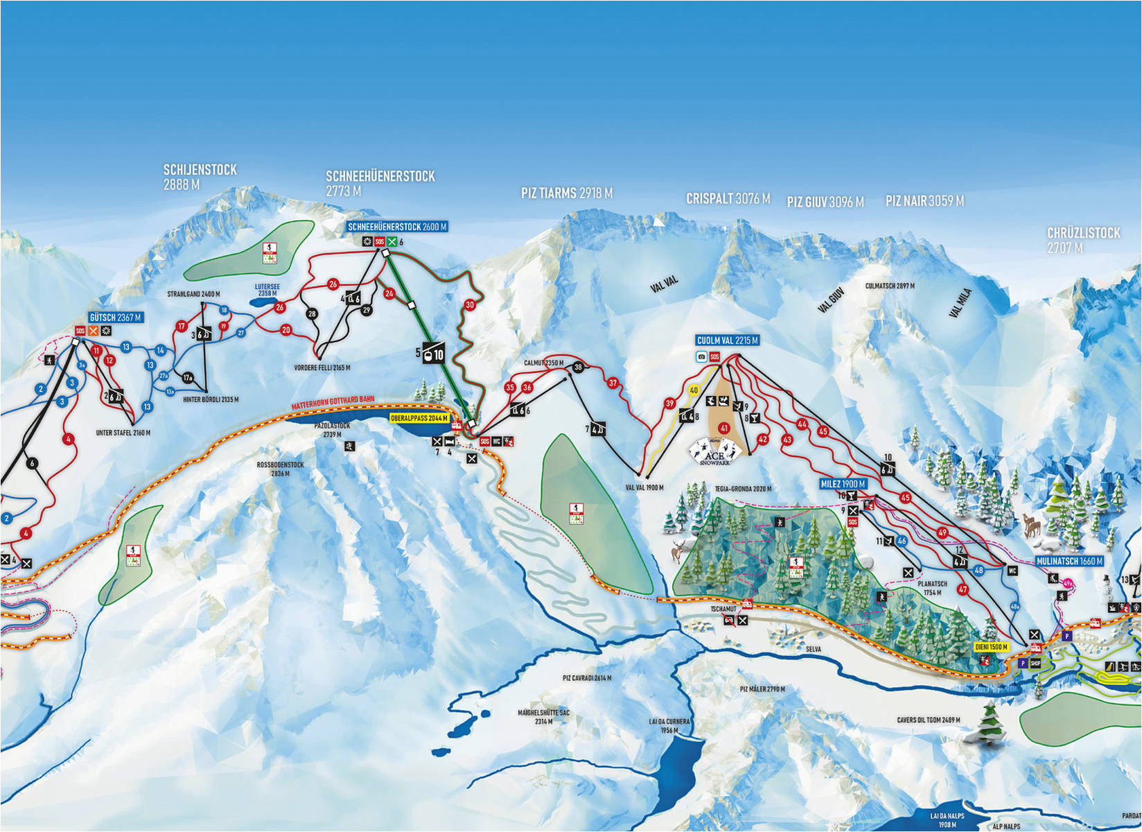 Горнолыжки рядом. Андерматт Швейцария горнолыжный курорт. Венген горнолыжный курорт трассы. Andermatt Ski Map. Sedrun Andermatt Ski Map.