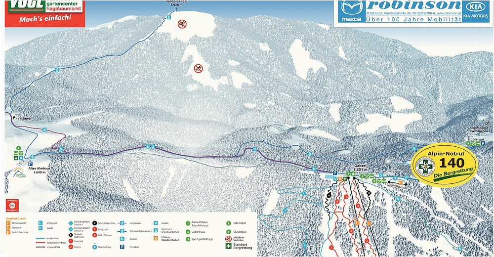 Ski Resorts Map Europe Bergfex Ski Resort Gaberl Skiing Holiday Gaberl Winter