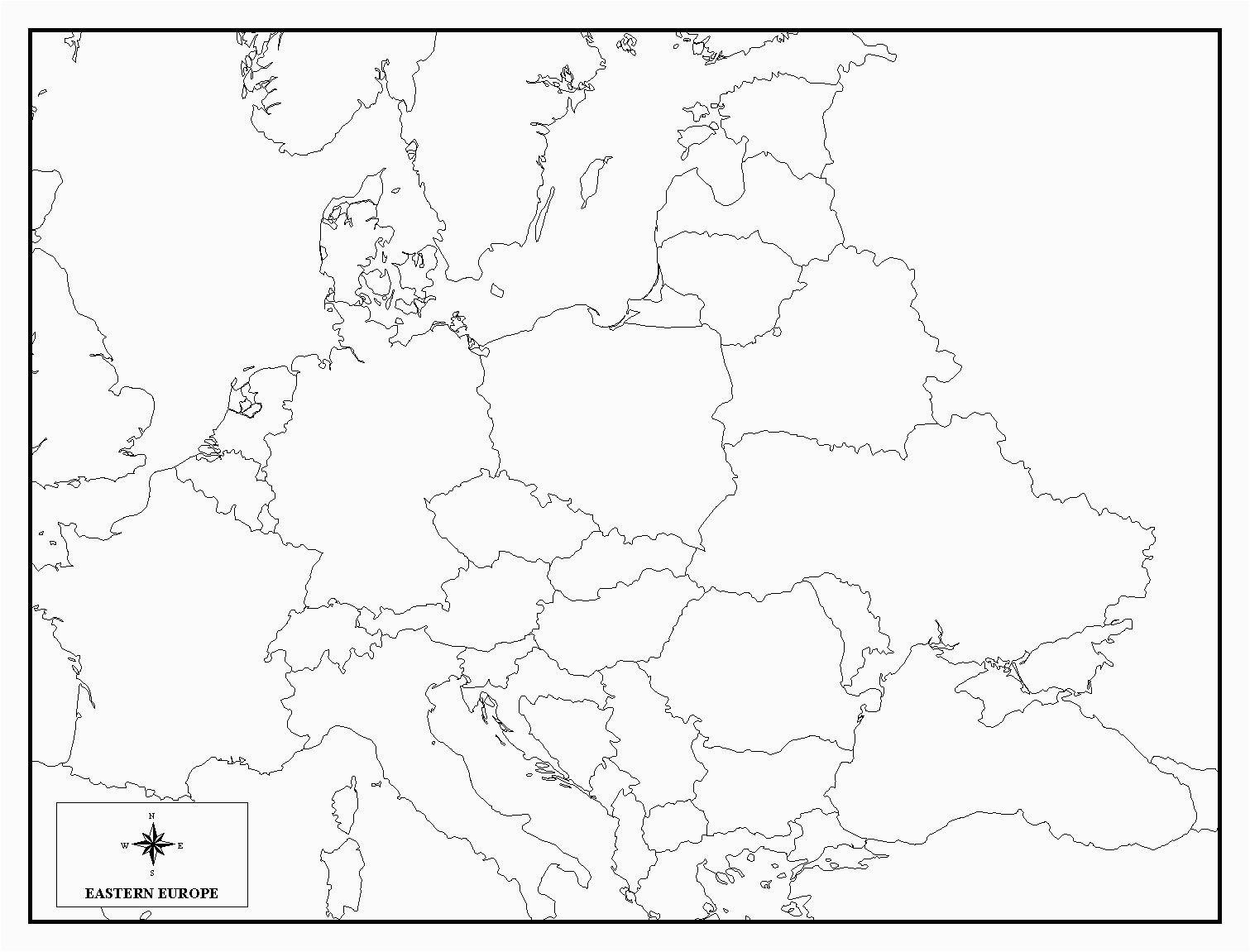 Southeastern Europe Map Quiz 62 Unfolded Simple Europe Map Black and ...