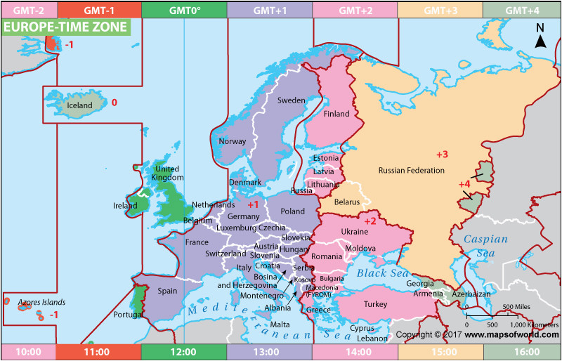 Time Zone Map Of Europe Map Of Germany Time Zones Download them and Print