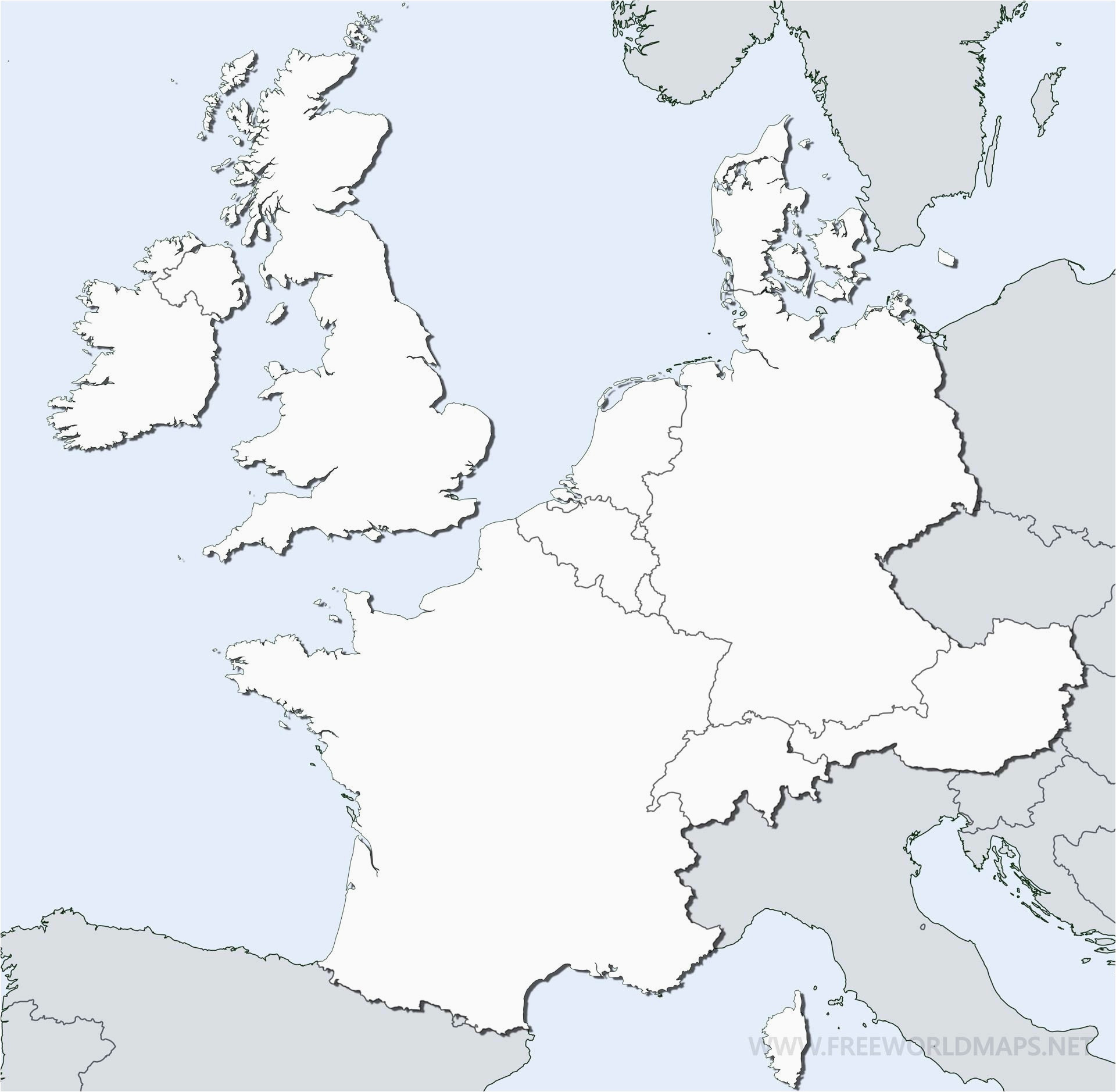 Unmarked Map Of Europe | secretmuseum