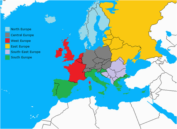 Western and Central Europe Map Does Central Europe Really Exist or are there Western and