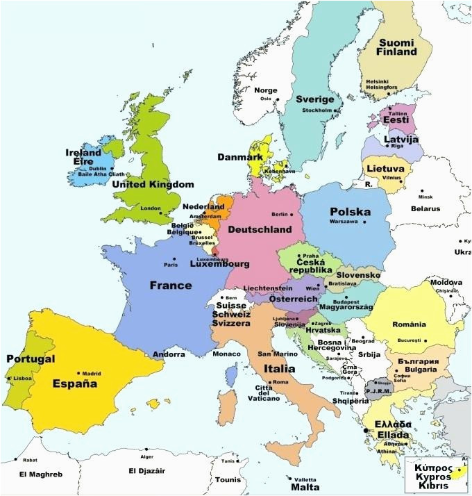 Western Europe Capitals Map Quiz 25 Categorical Map Of Eastern Europe and Capitals