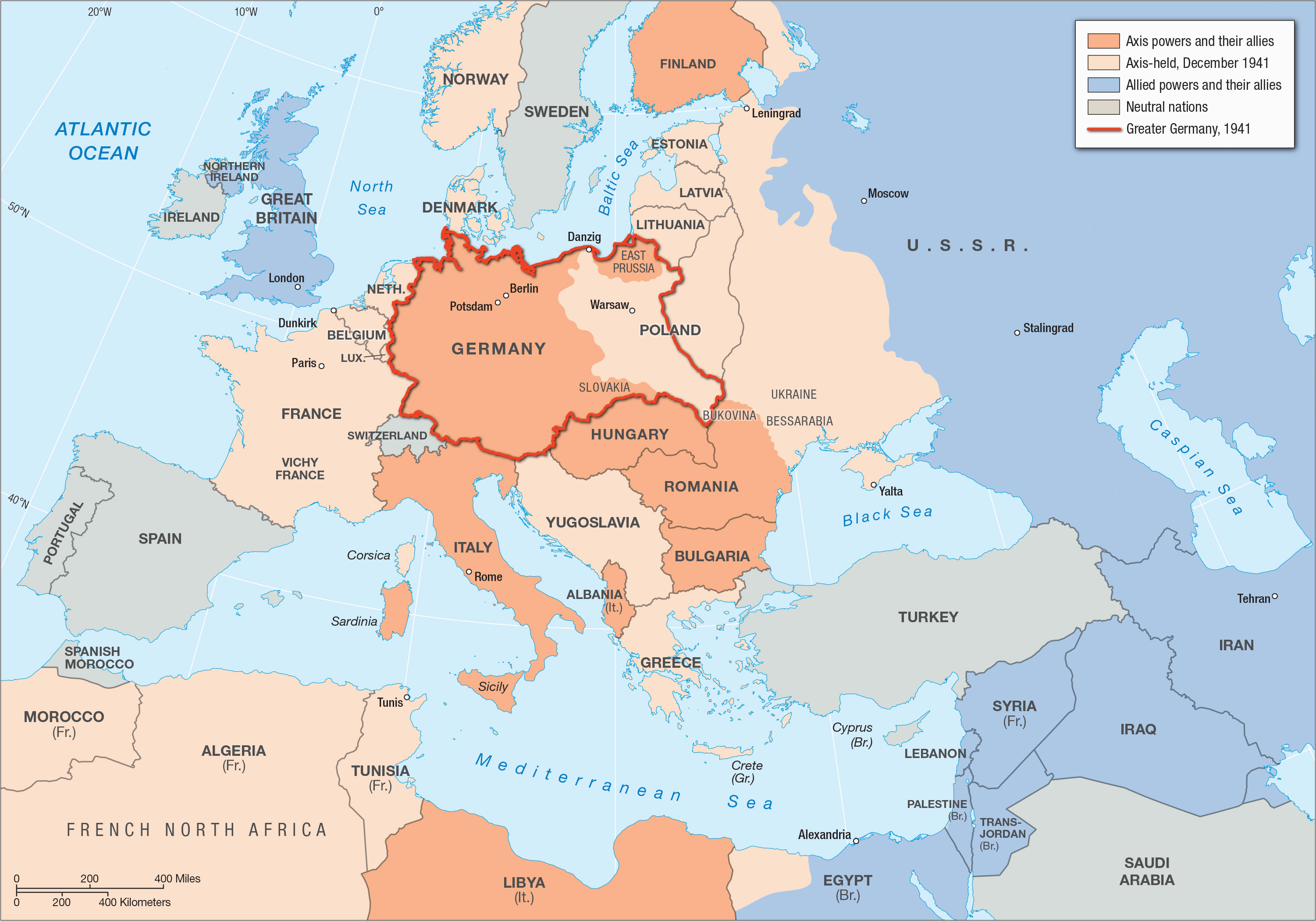 Ww2 Map Of Europe Allies and Axis | secretmuseum
