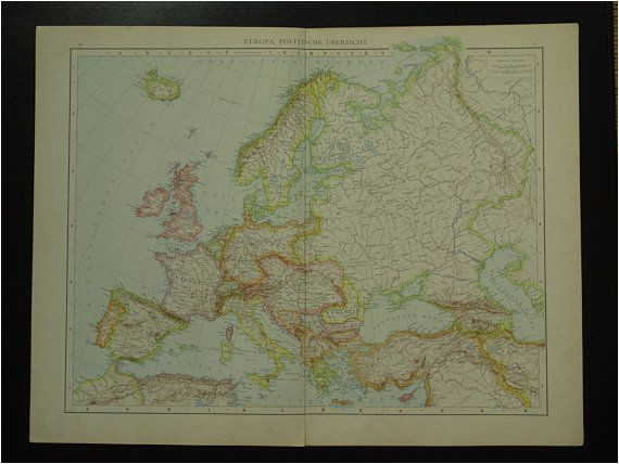 Map Europe 1913 Europe Old Map Of Europe Large 1887 original by Vintageoldmaps