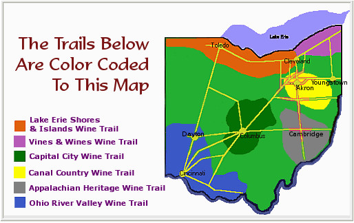 Wineries In Ohio Map there are so Many Wineries In Ohio It is Amazing some