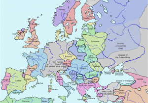 14th Century Map Of Europe atlas Of European History Wikimedia Commons