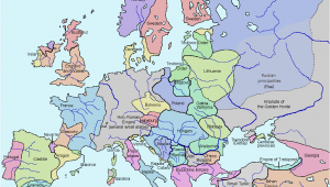 14th Century Middle Ages Europe Map Late Middle Ages Wikipedia