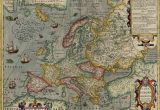 16 Century Europe Map Map Of Europe by Jodocus Hondius 1630 the Map Shows A