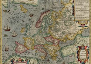 16 Century Europe Map Map Of Europe by Jodocus Hondius 1630 the Map Shows A