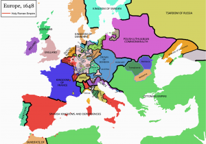 1648 Map Of Europe atlas Of European History Wikimedia Commons