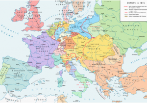 1815 Map Of Europe Congress Of Vienna Revolvy