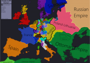 1880 Map Of Europe Europe In 1618 Beginning Of the 30 Years War Maps