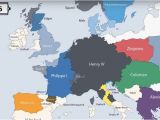 18th Century Map Of Europe Animation Presents the Rulers Of Europe Every Year since 400