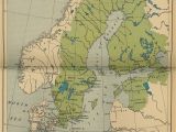 1912 Europe Map Historical Maps Of Scandinavia