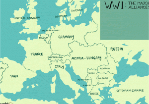 1914 Political Map Of Europe the Major Alliances Of World War I