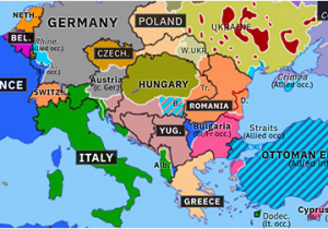 1918 Map Of Europe Europe without Labels Accurate Maps