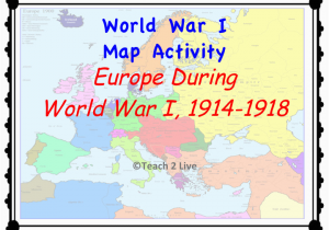 1918 Map Of Europe Ww1 Map Activity Europe During the War 1914 1918 social