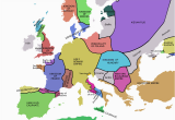 1919 Map Of Europe atlas Of European History Wikimedia Commons