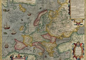 1946 Europe Map Map Of Europe by Jodocus Hondius 1630 the Map Shows A