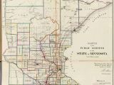 1960 Minnesota Highway Map Old Historical City County and State Maps Of Minnesota