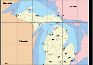 45th Parallel Michigan Map Michigan Revolvy