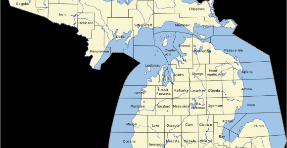 45th Parallel Michigan Map northern Michigan Revolvy
