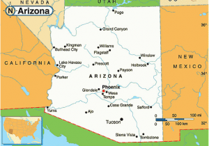 A Map Of Arizona Cities Map Of Arizona Cities Maps